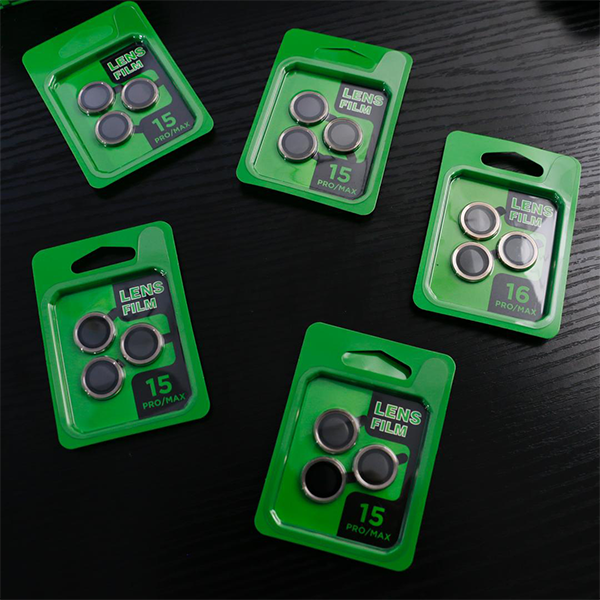 מגן מצלמה לאייפון 16 פלוס אפור עמיד וקשיח | Camera Lens Protector