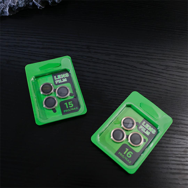 מגן מצלמה לאייפון 16 פלוס אפור עמיד וקשיח | Camera Lens Protector