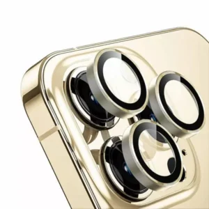 מגן מצלמה לאייפון 16 זהב עמיד וקשיח | Camera Lens Protector