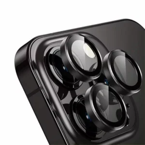 מגן מצלמה לאייפון 16 שחור עמיד וקשיח | Camera Lens Protector