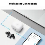 אוזניות אלחוטיות Anker Soundcore P30i לבנות עם סינון רעשים וסאונד עוצמתי