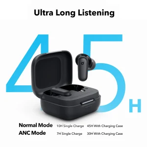 אוזניות אלחוטיות Anker Soundcore P30i שחורות עם סינון רעשים וסאונד עוצמתי