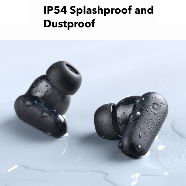 אוזניות אלחוטיות Anker Soundcore P30i שחורות עם סינון רעשים וסאונד עוצמתי