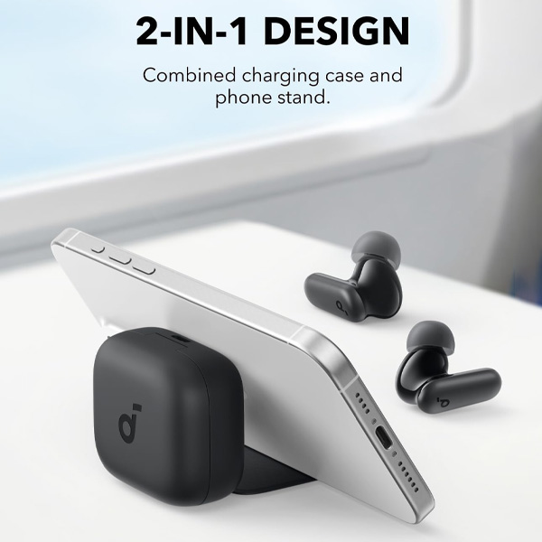 אוזניות אלחוטיות Anker Soundcore P30i שחורות עם סינון רעשים וסאונד עוצמתי