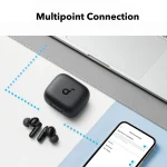 אוזניות אלחוטיות Anker Soundcore P30i שחורות עם סינון רעשים וסאונד עוצמתי