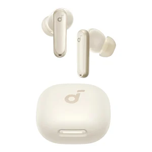 אוזניות אלחוטיות Anker Soundcore P40i לבנות עם סינון רעשים חכם וטעינה אלחוטית