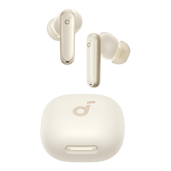 אוזניות אלחוטיות Anker Soundcore P40i לבנות עם סינון רעשים חכם וטעינה אלחוטית