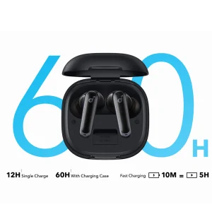 אוזניות אלחוטיות Anker Soundcore P40i שחורות | סינון רעשים חכם וטעינה אלחוטית