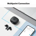 אוזניות אלחוטיות Anker Soundcore P40i שחורות | סינון רעשים חכם וטעינה אלחוטית