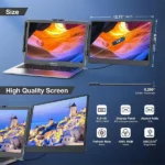 מסך נייד 14״ FHD ללפטופ עם חיבורי USB-C ו-HDMI מתכוונן | S1 Dual Screen Extender