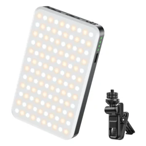 נורת סלפי LED ניידת עם קליפס | D10 – עוצמה קומפקטית לצילום מושלם בכל מצב