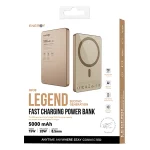 סוללת גיבוי אלחוטית 5000mAh בצבע זהב תומכת MagSafe וטעינה מהירה | ENERGY MP38 Legend