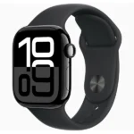 שעון חכם Apple Watch 46mm Series 10 GPS בצבע Jet Back Aluminum | רצועה שחורה M/L