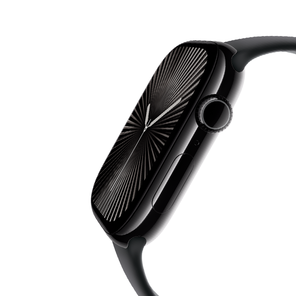 שעון חכם Apple Watch 46mm Series 10 GPS בצבע Jet Back Aluminum | רצועה שחורה M/L