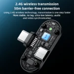 מיקרופון כפול אלחוטי Lightning איכותי עם טכנולוגיית AI להפחתת רעשים Yesido